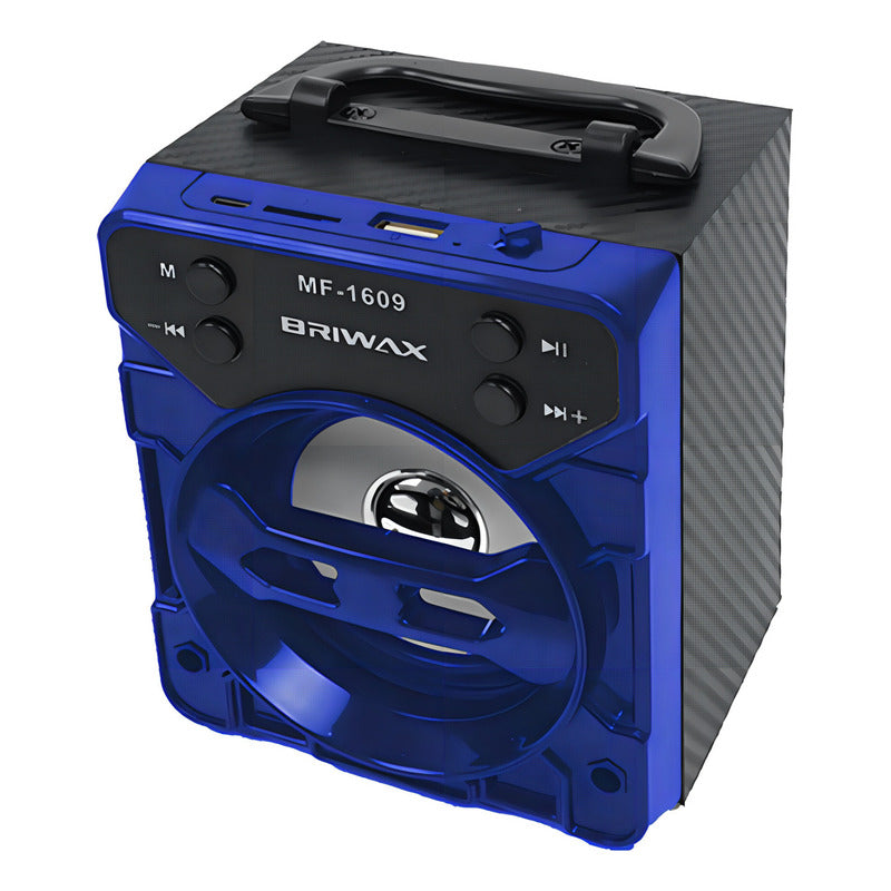 Altavoz Bluetooth Portátil Radio Fm Micro Sd 8w Azul