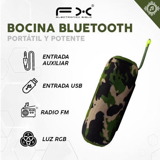 Bocina Portátil Apeaker Bluetooth Batería Recargable BS-X17