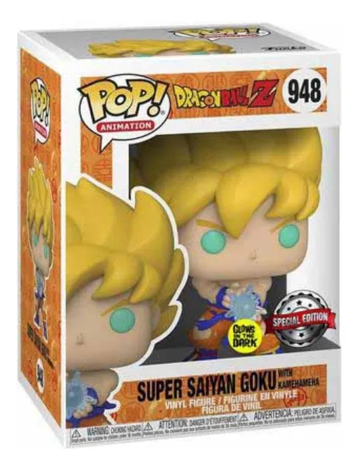 Super Saiyan Goku With Kamehameha/Glows in the Dark de Funko Pop! Animation