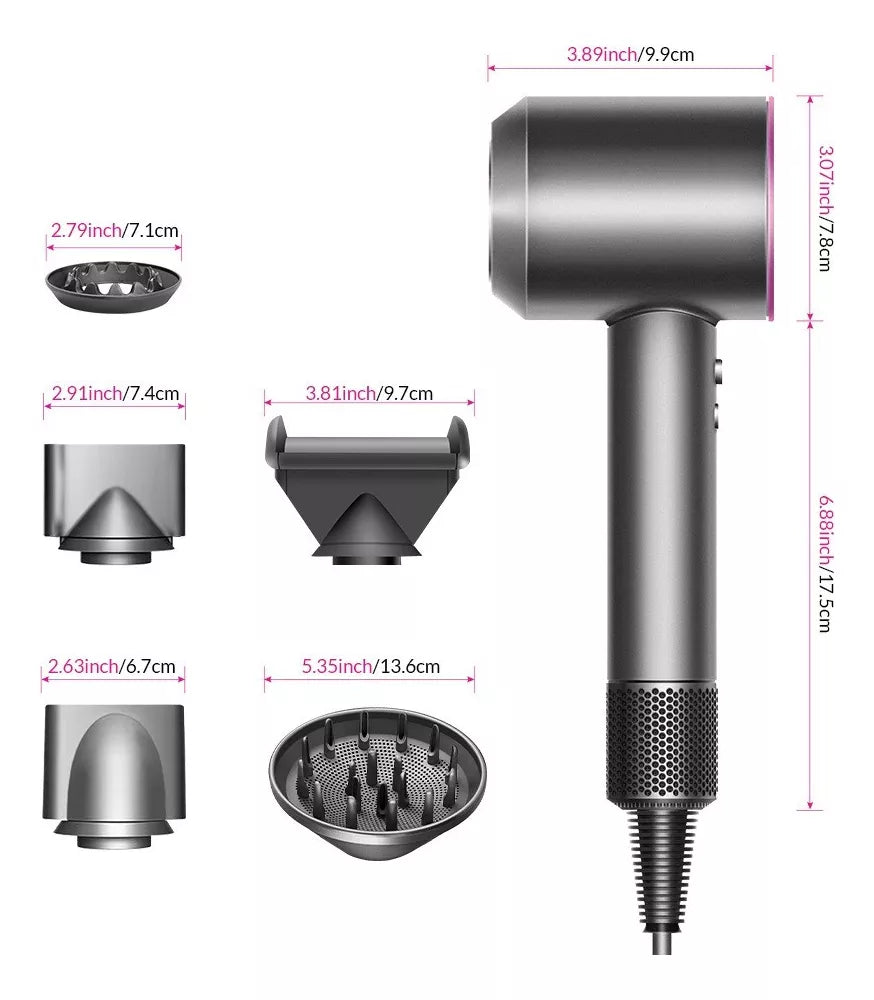 Secador De Pelo sin Hojas Anión Cuidado Del Cabello 110v