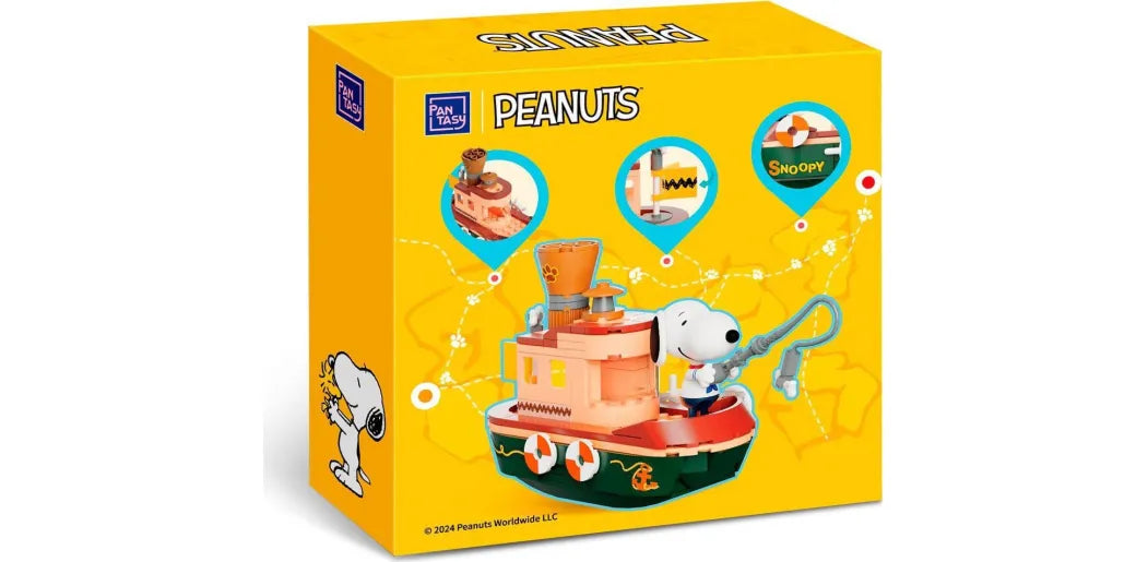 Juego Construcción Snoopy Pantasy Peanuts Steam Boat Cantidad De Piezas 142