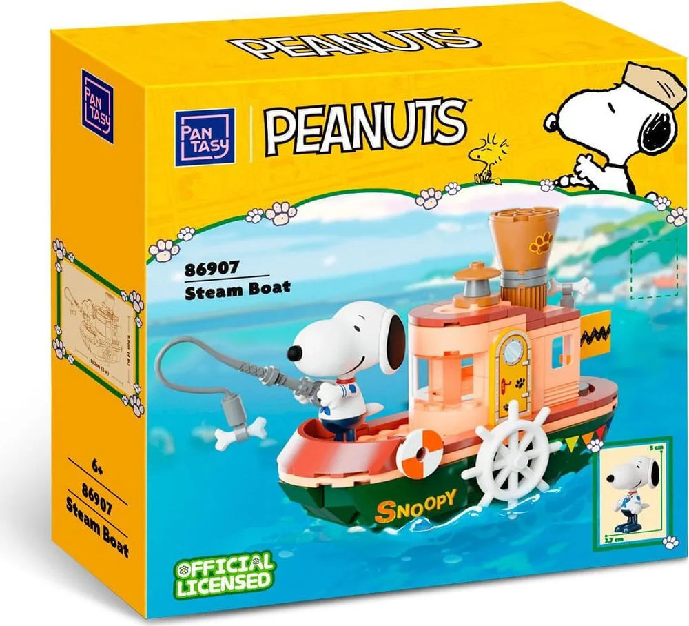 Juego Construcción Snoopy Pantasy Peanuts Steam Boat Cantidad De Piezas 142