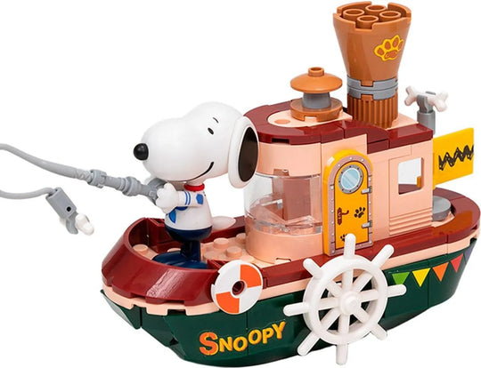 Juego Construcción Snoopy Pantasy Peanuts Steam Boat Cantidad De Piezas 142