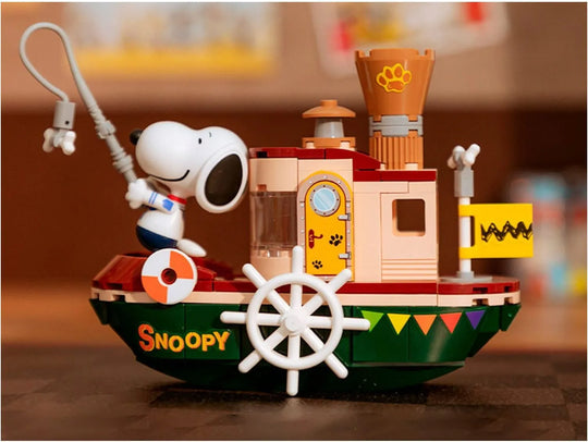 Juego Construcción Snoopy Pantasy Peanuts Steam Boat Cantidad De Piezas 142